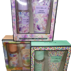 ✔ Kit corporal  Max Belle – Kit Splash + Crema Corporal (Hidratación Corporal)